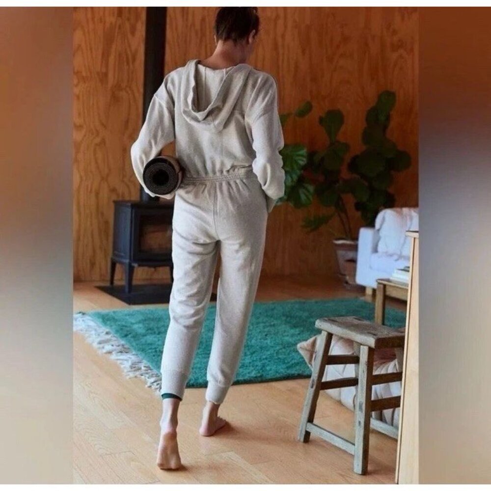 NWT Free People Movement x HATCH Maternity Warm Up Jumpsuit Medium Romper Grey - Picture 3 of 16